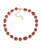 1st And Gorgeous Cabochon Goldtone Collar Necklace