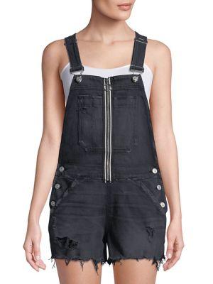 Hudson Jeans Joey Zip Denim Shortalls