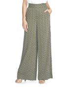 1 State Patterned Wide Leg Pants