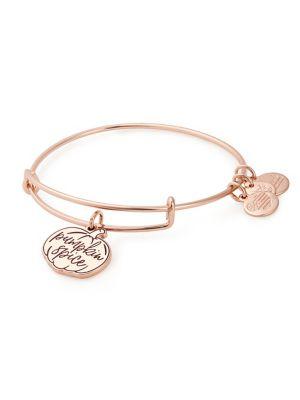 Alex And Ani Pumpkin Spice Color Infusion Expandable Charm Bangle Bracelet
