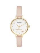 Kate Spade New York Metro Goldtone Stainless Steel & Leather-strap Watch