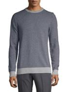 Selected Homme Two-tone Chevron Crewneck Sweater