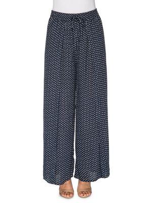 B Collection By Bobeau Ita Polka Dot Split Pants