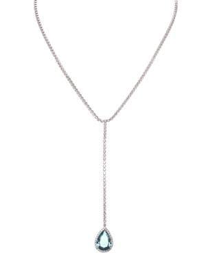 Nina Cubic Zirconia Teardrop Y-necklace