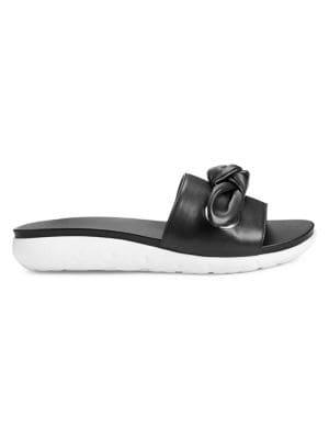 Aerosoles Manicure Bow Leather Slides