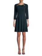 Michael Michael Kors Petite Dot A-line Dress