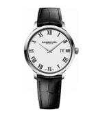Raymond Weil Mens Toccata Silvertone And Leather Watch