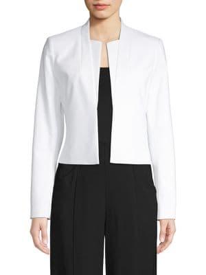 Calvin Klein Cotton Blend Open Jacket