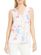 Vince Camuto Poetic Bouquet Draped V-neck Top