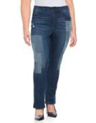 Melissa Mccarthy Seven7 Plus Faded Jeans