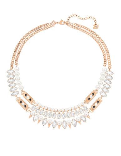 Gangster Swarovski Crystal Rose Gold Necklace