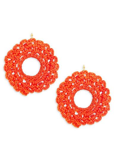 Panacea Crochet Circle Drop Earrings