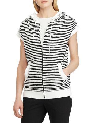 Lauren Ralph Lauren Striped French Terry Hoodie