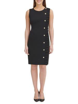 Tommy Hilfiger Snap-ruffle Sheath Dress