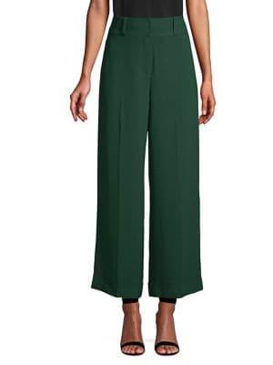 Diane Von Furstenberg High Waisted Cuffed Culottes