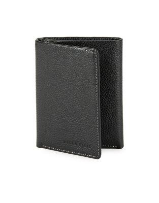 Perry Ellis Textured Leather Tri-fold Wallet