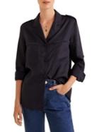 Mango Roll-tab Sleeve Button-down Shirt