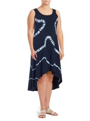 Marc New York Performance Plus Tie-dye Sharkbite Dress