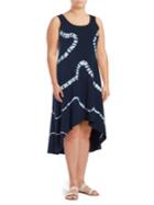 Marc New York Performance Plus Tie-dye Sharkbite Dress