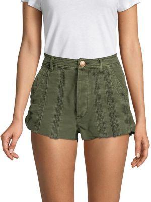 Free People Cotton Textured Shorts