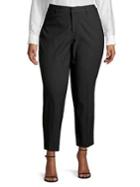 Lord & Taylor Plus Kelly Hi-rise Ankle Trousers