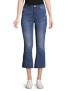 Design Lab Lord & Taylor Cropped Wide Leg Jeans