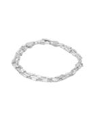 Lord & Taylor Sterling Silver Three-row Bracelet