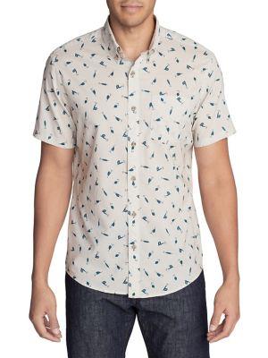 Eddie Bauer Baja Printed Short-sleeve Shirt