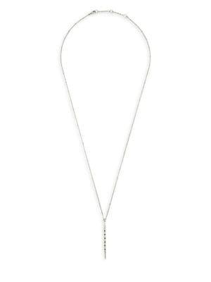Sole Society Silvertone & Hematite Stick Necklace
