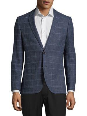Hugo Boss Plaid Suit Jacket
