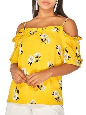 Dorothy Perkins Cold Shoulder Floral Top