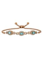 Le Vian Blueberry Zircon&trade;, Vanilla Diamonds? & 14k Strawberry Gold? Bolo Bracelet
