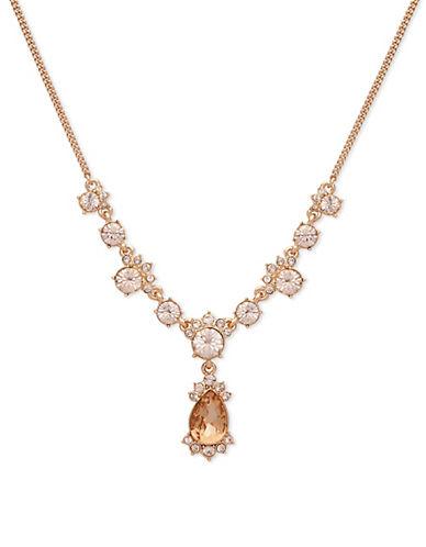 Givenchy Pendant Faceted Stone Necklace
