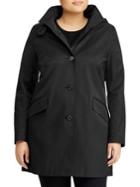 Lauren Ralph Lauren Plus Straight-fit Cotton-blend Hooded Jacket