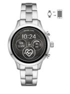Michael Kors Runway Silver-plated Stainless Steel Touchscreen Bracelet Smartwatch