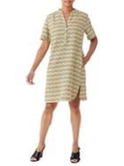 Olsen Glam Safari Printed Linen Dress
