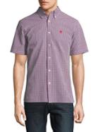 Brooks Brothers Red Fleece Gingham Cotton Seersucker Button-down Shirt