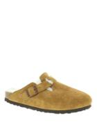 Birkenstock Boston Shearling-lined Suede Clogs