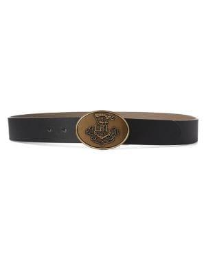 Lauren Ralph Lauren Anchor Reversible Leather Belt