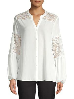 Karl Lagerfeld Paris Classic Lace Top