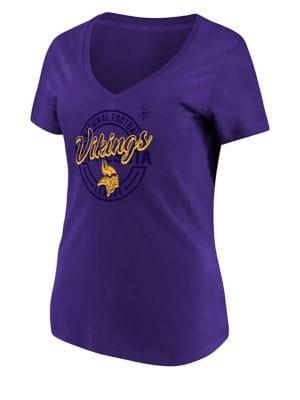 Majestic Minnesota Vikings Nfl Break Free Cotton Jersey Tee
