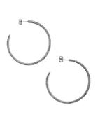 Sole Society Crystal C-hoop Earrings