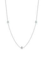 Roberto Coin 0.15 Tcw Diamond And 18k White Gold Scatter Necklace