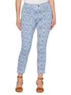 Rafaella Geometric-print Cotton Blend Pants