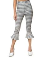 Tiger Mist Zanda Frilled Cropped Skinny Pants