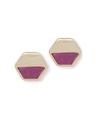 Ivanka Trump Two-toned Geometric Stud Earrings
