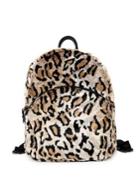 Betsey Johnson Leopard-dot Faux-fur Backpack