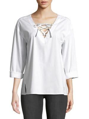 Highline Collective Lace-up Top
