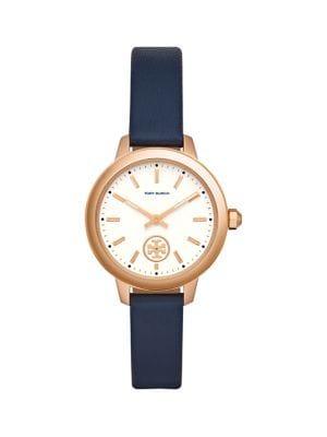 Tory Burch Collins Leather-strap Watch
