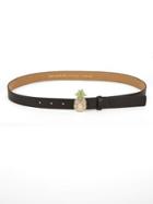 Kate Spade New York Pineapple Slim Leather Belt